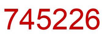 Number 745226 red image