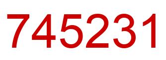 Number 745231 red image