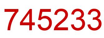Number 745233 red image
