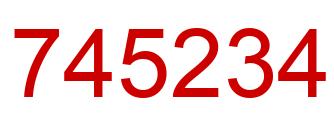 Number 745234 red image