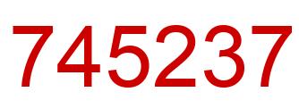 Number 745237 red image