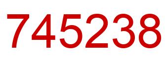 Number 745238 red image