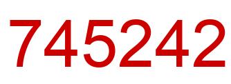 Number 745242 red image