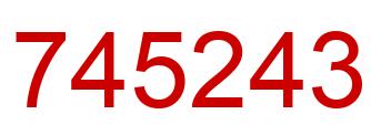 Number 745243 red image