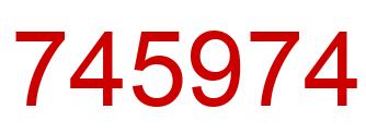Number 745974 red image