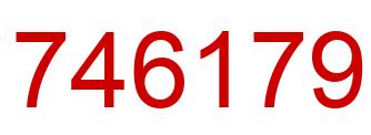 Número 746179 imagen rojo