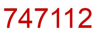 Number 747112 red image