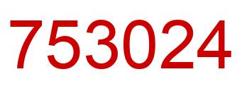 Número 753024 imagen rojo