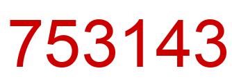 Number 753143 red image