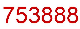 Number 753888 red image