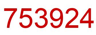 Number 753924 red image