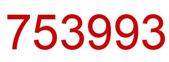 Número 753993 imagen rojo