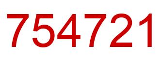 Number 754721 red image