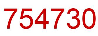 Número 754730 imagen rojo