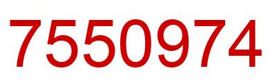 Number 7550974 red image
