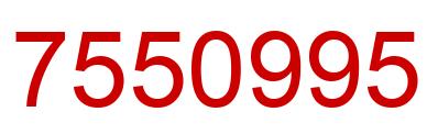 Number 7550995 red image