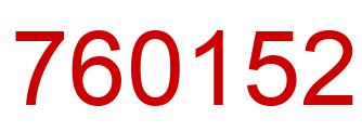 Number 760152 red image