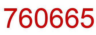 Number 760665 red image