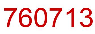 Number 760713 red image