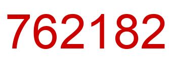 Number 762182 red image