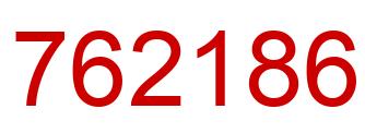 Number 762186 red image