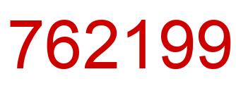 Number 762199 red image