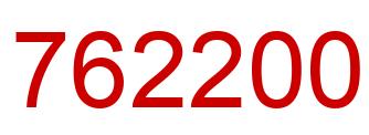 Number 762200 red image