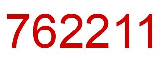 Number 762211 red image