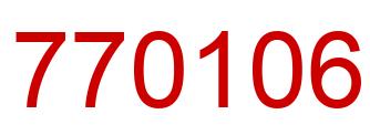 Número 770106 imagen rojo