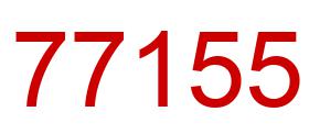 Number 77155 red image