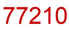 Number 77210 red image