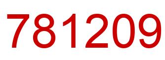 Number 781209 red image