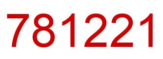 Number 781221 red image