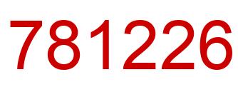 Número 781226 imagen rojo