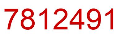 Number 7812491 red image