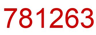 Number 781263 red image