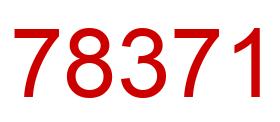Number 78371 red image