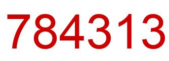 Number 784313 red image