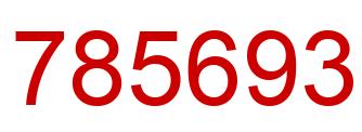 Number 785693 red image