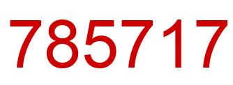 Number 785717 red image