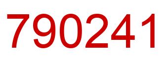 Número 790241 imagen rojo