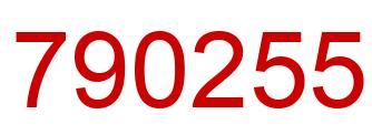 Número 790255 imagen rojo