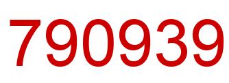 Number 790939 red image