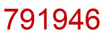 Number 791946 red image