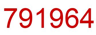 Número 791964 imagen rojo