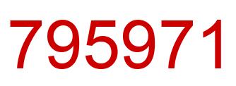 Number 795971 red image