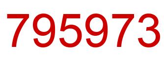 Number 795973 red image