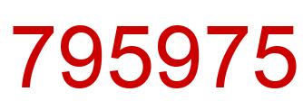 Number 795975 red image