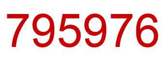 Number 795976 red image