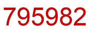 Number 795982 red image